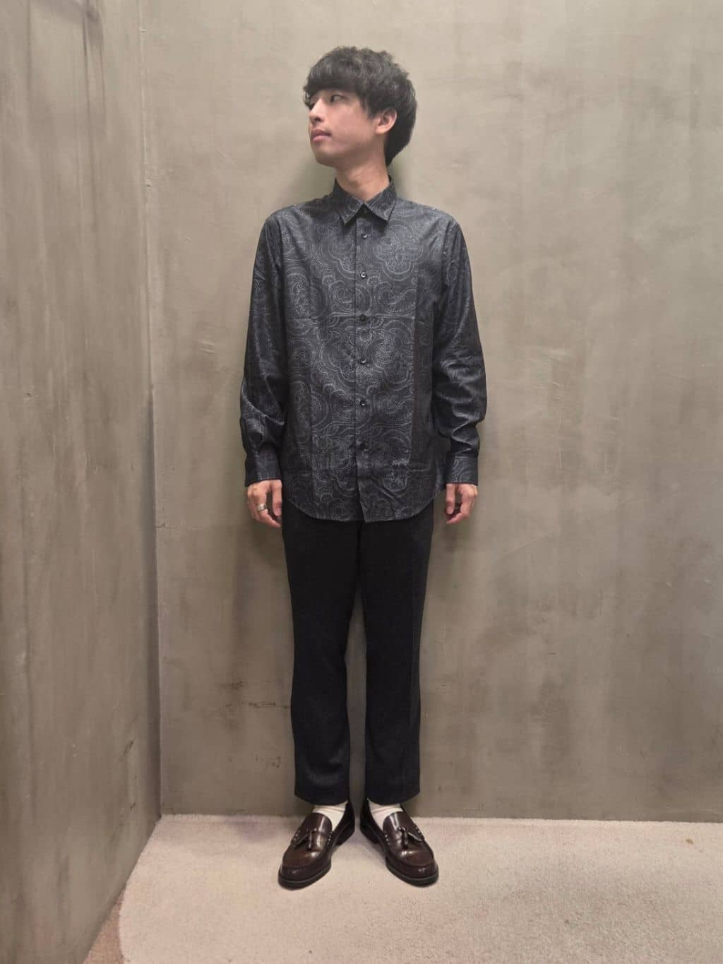 TAKEO KIKUCHIの【ONOFF対応】TRダブルニット ストレッチパンツを使ったコーディネートを紹介します。｜Rakuten Fashion(楽天ファッション／旧楽天ブランドアベニュー)4604154