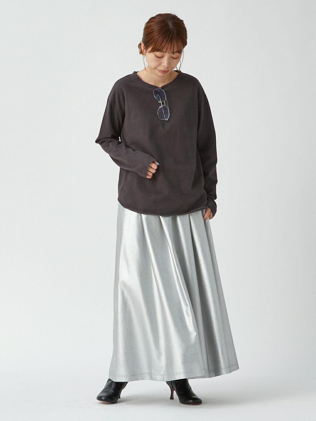 1er ArrondissementのオーバーダイロンTシャツを使ったコーディネートを紹介します。｜Rakuten Fashion(楽天ファッション／旧楽天ブランドアベニュー)4606307