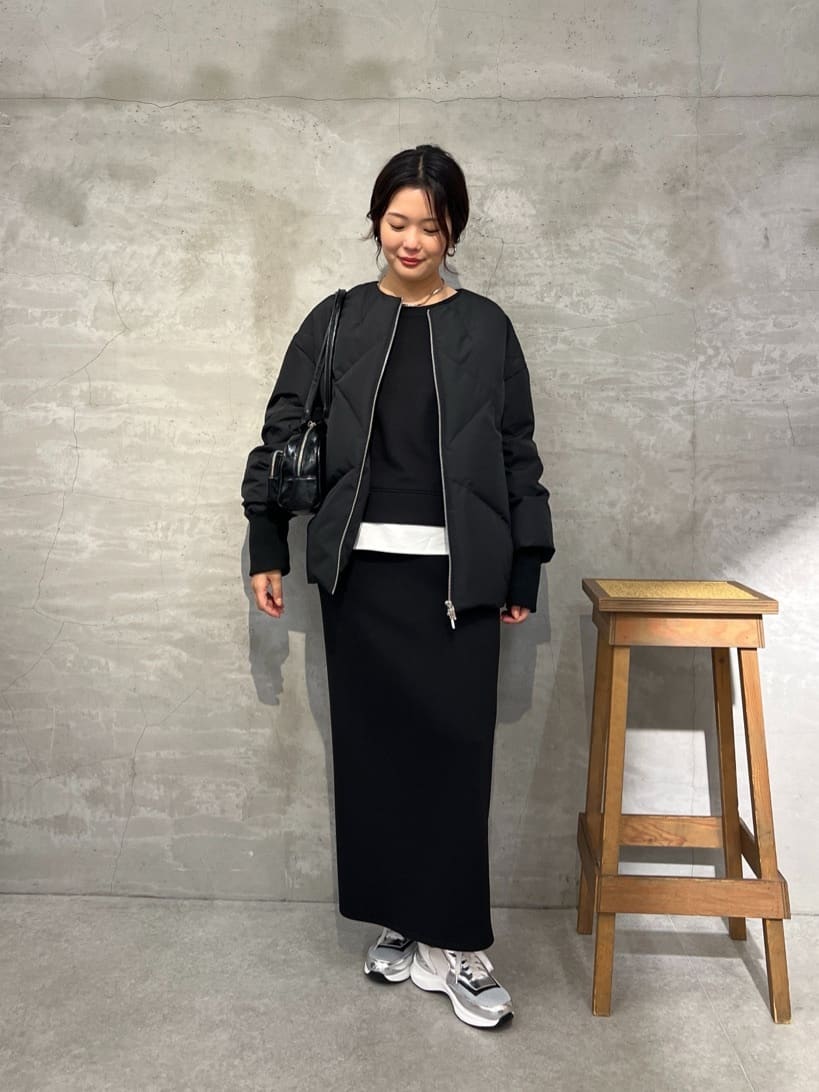 COLLAGE GALLARDAGALANTE ノーカラーダウンコート