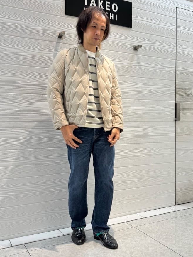 TAKEO KIKUCHIの【軽量アウター】エレクティブ キルト ブルゾンを使ったコーディネートを紹介します。｜Rakuten Fashion(楽天ファッション／旧楽天ブランドアベニュー)4608006