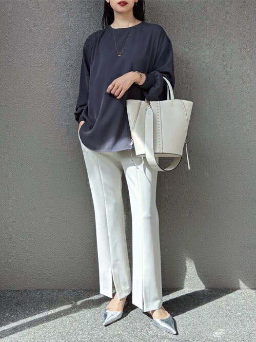 STYLEDOOR | 【再入荷!】バックジップロングスリーブTブラウス