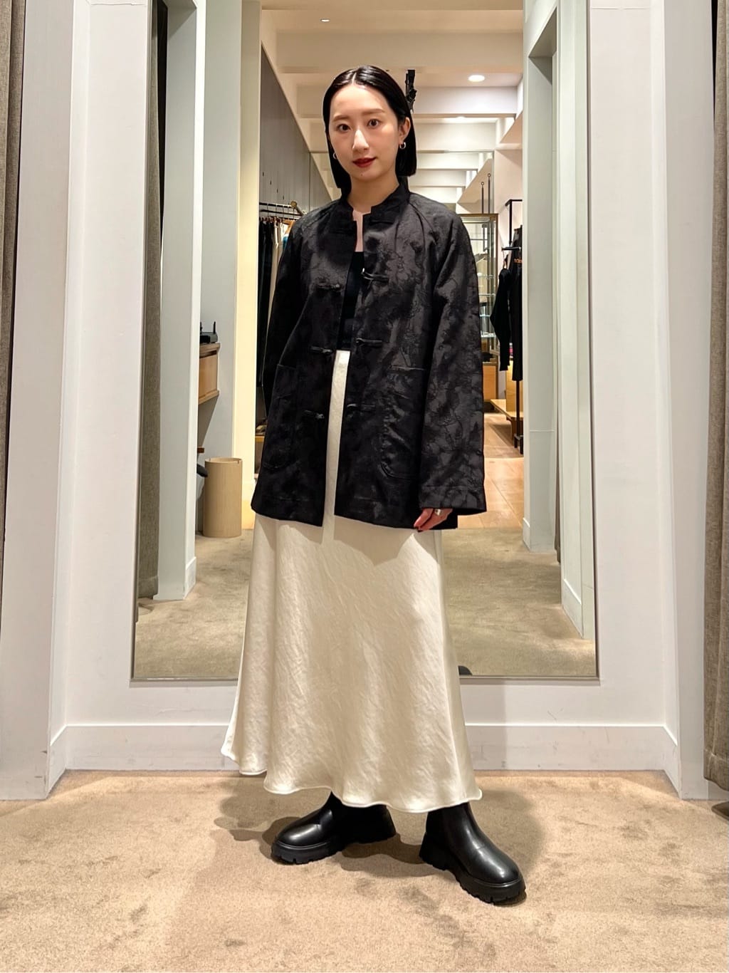 BEAUTY&YOUTH UNITED ARROWSのチャイナシャツジャケットを使った 