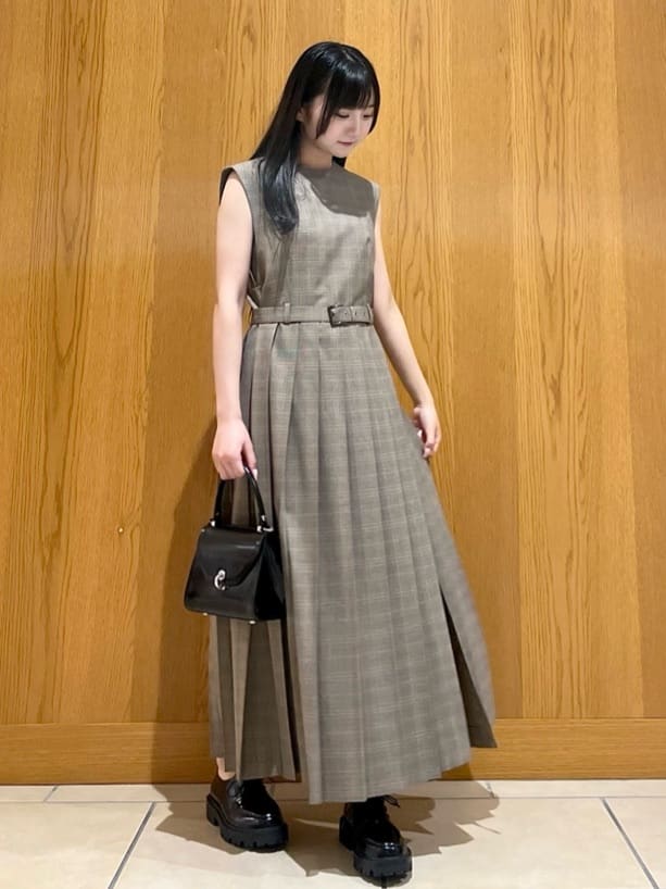 allureville TRトロサイドスリットプリーツワンピース 新品