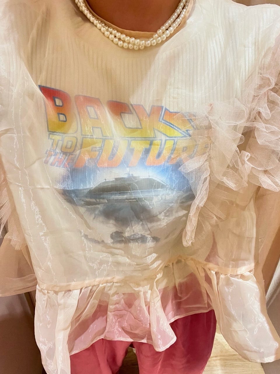RODEO CROWNS WIDE BOWLの(BACK TO THE FUTURE)リブトップスを使ったコーディネートを紹介します。｜Rakuten Fashion(楽天ファッション／旧楽天ブランドアベニュー)4614652