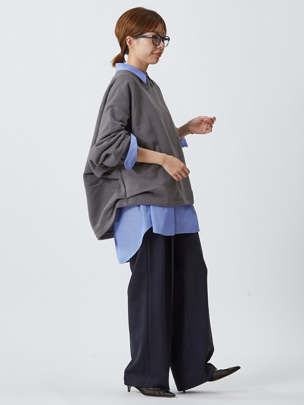 1er Arrondissementのツータックトラウザーを使ったコーディネートを紹介します。｜Rakuten Fashion(楽天ファッション／旧楽天ブランドアベニュー)4615018