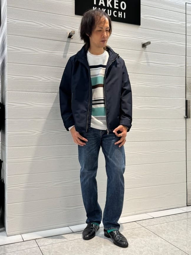 TAKEO KIKUCHIの【軽量アウター】エレクティブ シェル ブルゾンを使ったコーディネートを紹介します。｜Rakuten Fashion(楽天ファッション／旧楽天ブランドアベニュー)4618427