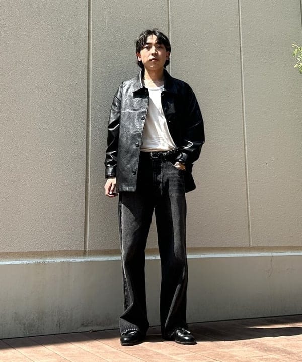 BEAMS HEARTのブラスト ワイド ストレート デニムを使ったコーディネートを紹介します。｜Rakuten Fashion(楽天ファッション／旧楽天ブランドアベニュー)4638617