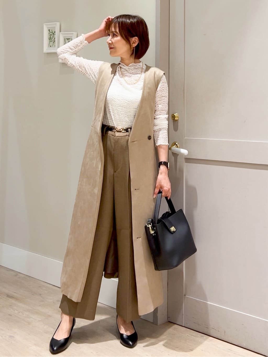 groveのカットレースインナープルオーバーを使ったコーディネートを紹介します。｜Rakuten Fashion(楽天ファッション／旧楽天ブランドアベニュー)4641444