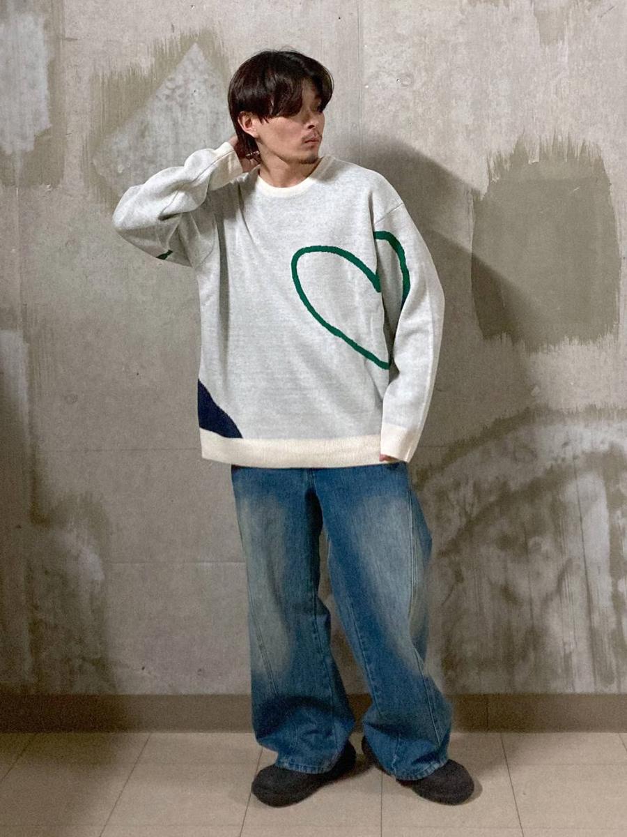 LAKOLEのラインモチーフニットプルオーバーを使ったコーディネートを紹介します。｜Rakuten Fashion(楽天ファッション／旧楽天ブランドアベニュー)4642189