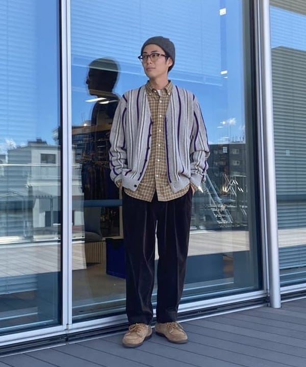 BEAMS MENのBEAMS PLUS / 2プリーツ コーデュロイ トラウザーズ