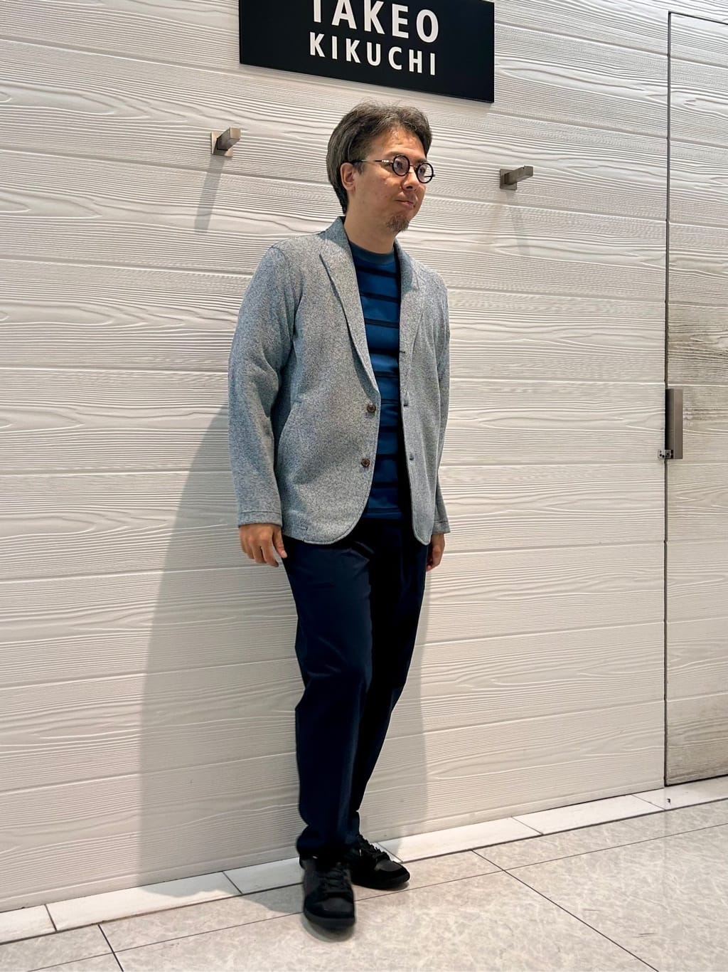 TAKEO KIKUCHIの【7分袖/Made in JAPAN】カラミ ボーダーカットソーを使ったコーディネートを紹介します。｜Rakuten Fashion(楽天ファッション／旧楽天ブランドアベニュー)4651956