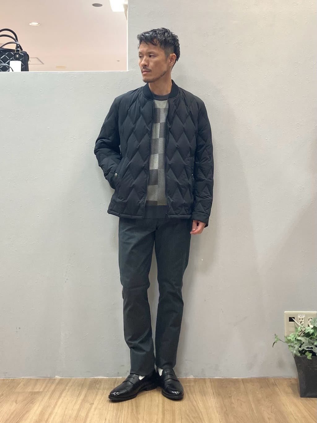 TAKEO KIKUCHIの【軽量アウター】エレクティブ キルト ブルゾンを使ったコーディネートを紹介します。｜Rakuten Fashion(楽天ファッション／旧楽天ブランドアベニュー)4655365