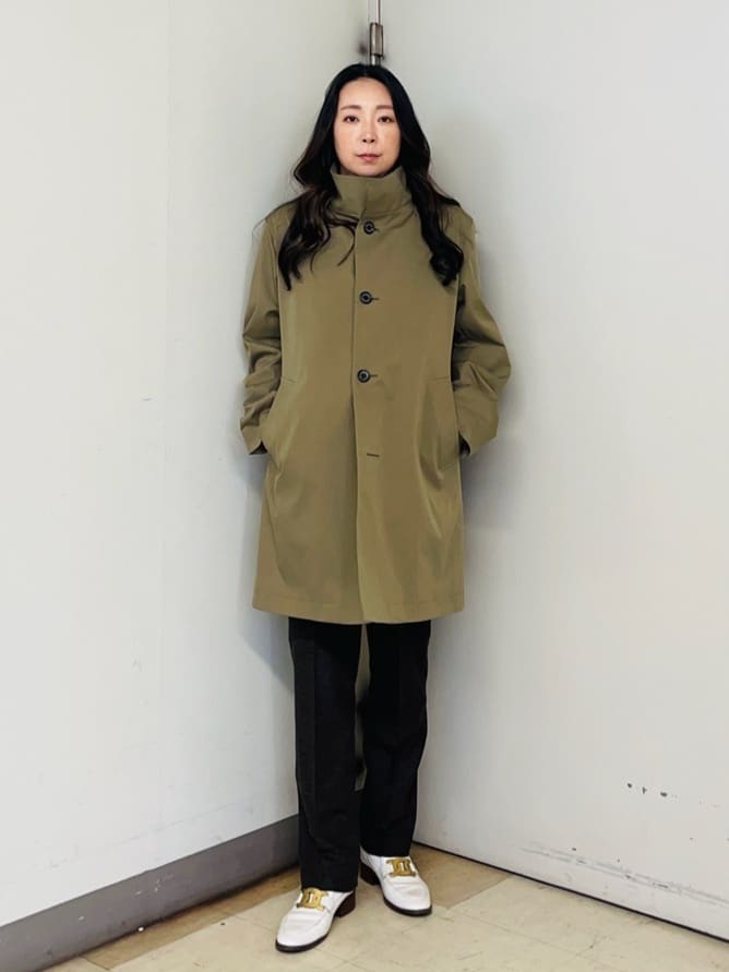 TAKEO KIKUCHIの【ライナー付】ツイルストレッチ ステンカラーコートを使ったコーディネートを紹介します。｜Rakuten Fashion(楽天ファッション／旧楽天ブランドアベニュー)4655418