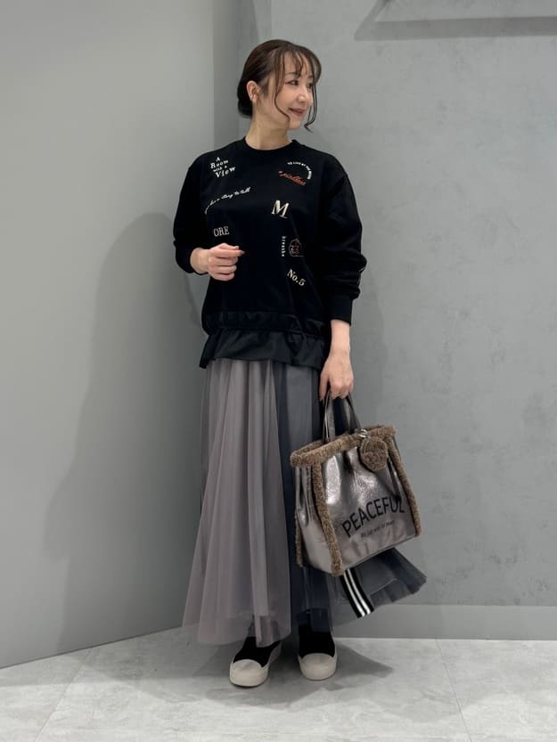 Vinの刺繍ロゴフリルPOを使ったコーディネートを紹介します。｜Rakuten Fashion(楽天ファッション／旧楽天ブランドアベニュー)4663953