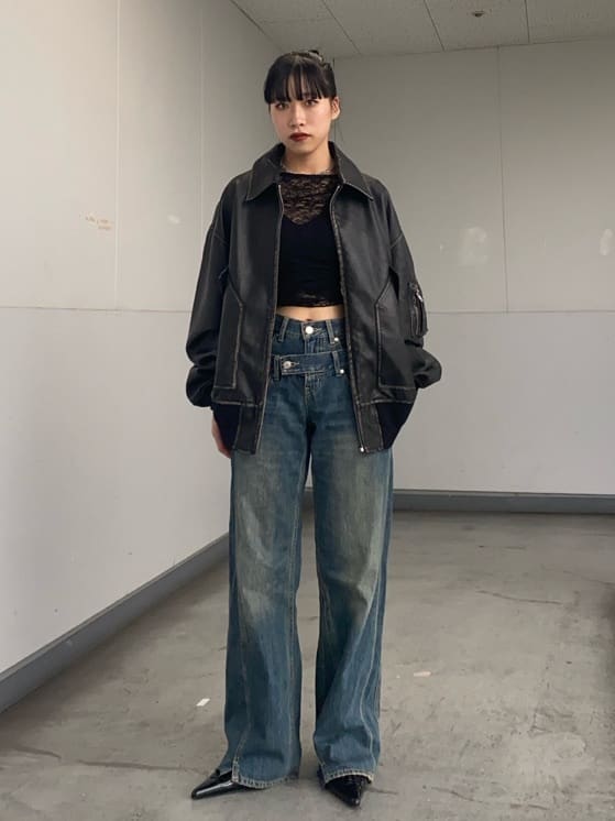 SLY レザー 【THROW】VINTAGE G-1 ジャケット SLY - 即完売♡THROW by SLY VINTAGE G-1 JKレザージャケットの