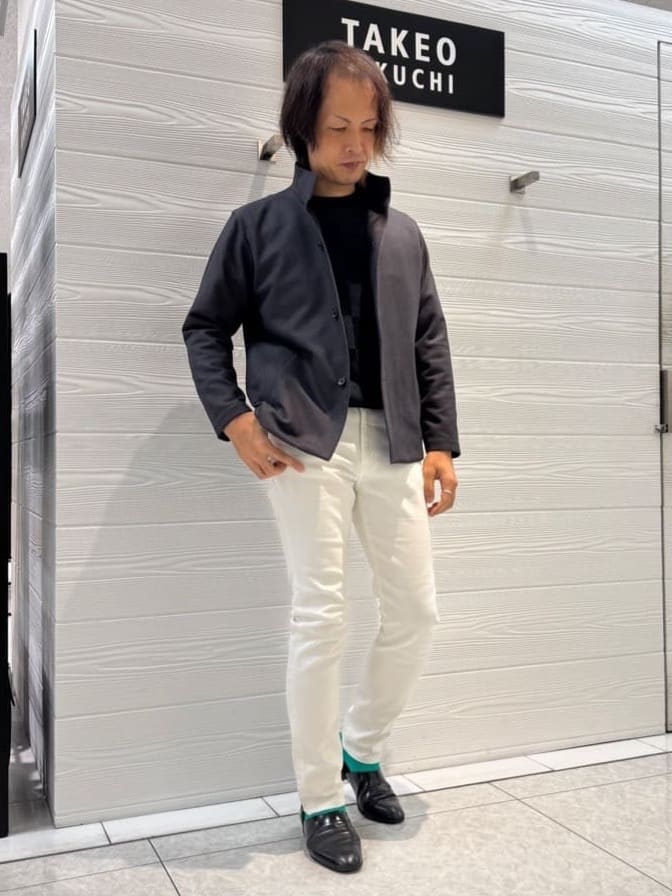 TAKEO KIKUCHIの【DOWN FABRIC】ダウンファブリック スタンドカラーブルゾンを使ったコーディネートを紹介します。｜Rakuten Fashion(楽天ファッション／旧楽天ブランドアベニュー)4668809