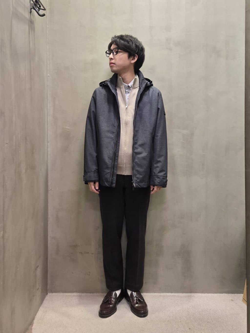 TAKEO KIKUCHIのハットモチーフ ジャカード ストライプ シャツを使ったコーディネートを紹介します。｜Rakuten Fashion(楽天ファッション／旧楽天ブランドアベニュー)4671531