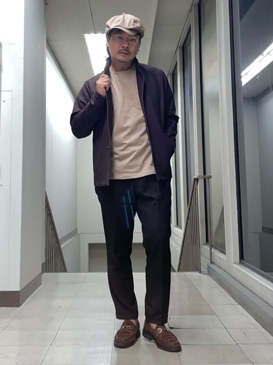 TAKEO KIKUCHIの【DOWN FABRIC】ダウンファブリック スタンドカラーブルゾンを使ったコーディネートを紹介します。｜Rakuten Fashion(楽天ファッション／旧楽天ブランドアベニュー)4672295