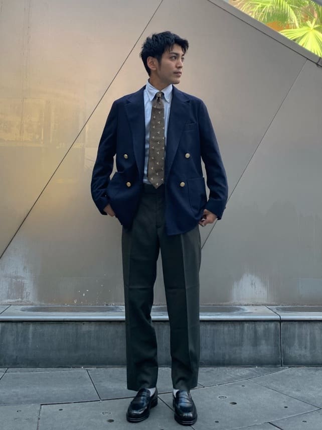 UNITED ARROWS green label relaxingのTWオックス ダブル4ボタン 