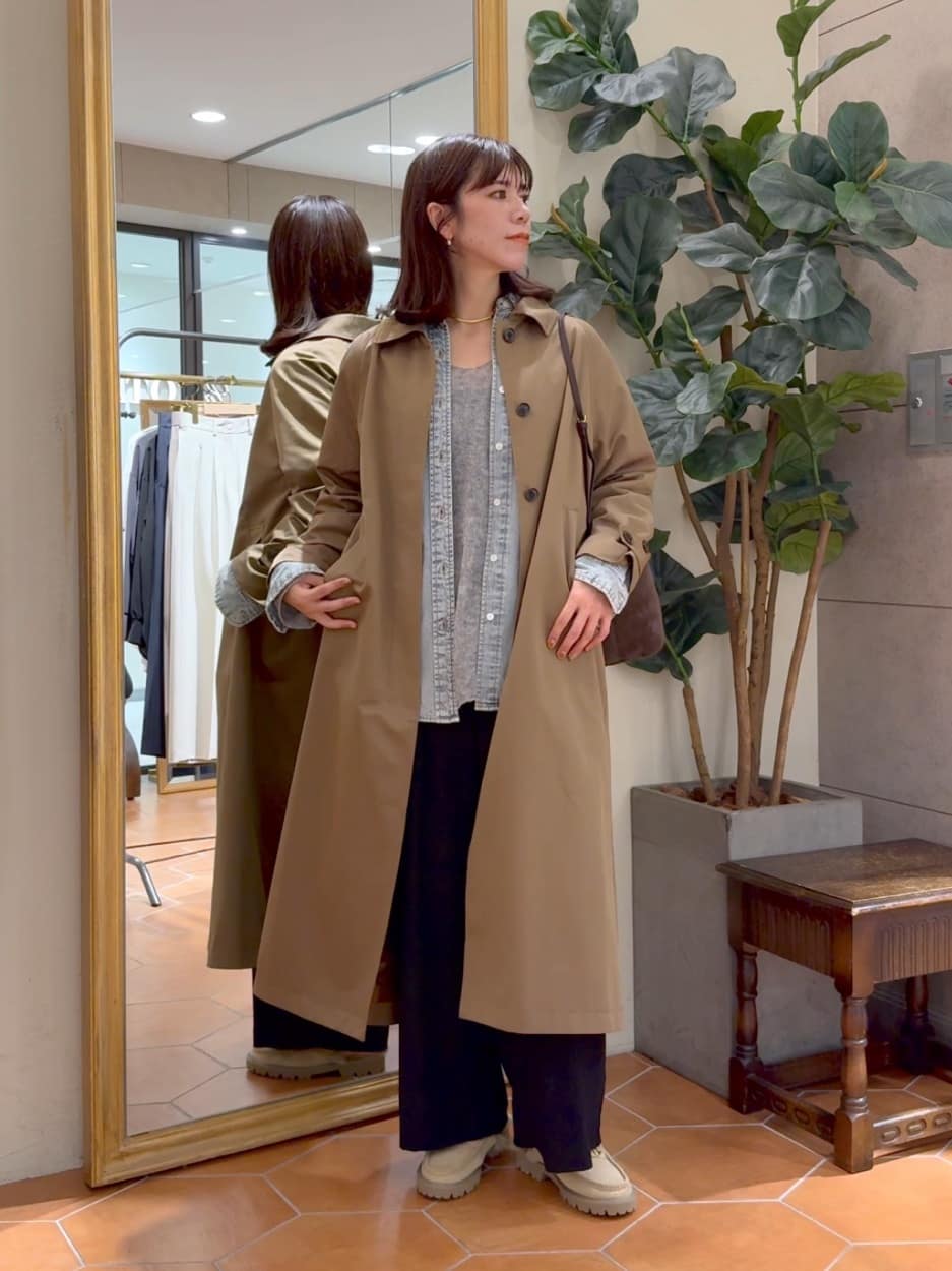 RIVE DROITE】MONN.:. (モン)オーバーステンカラーコート