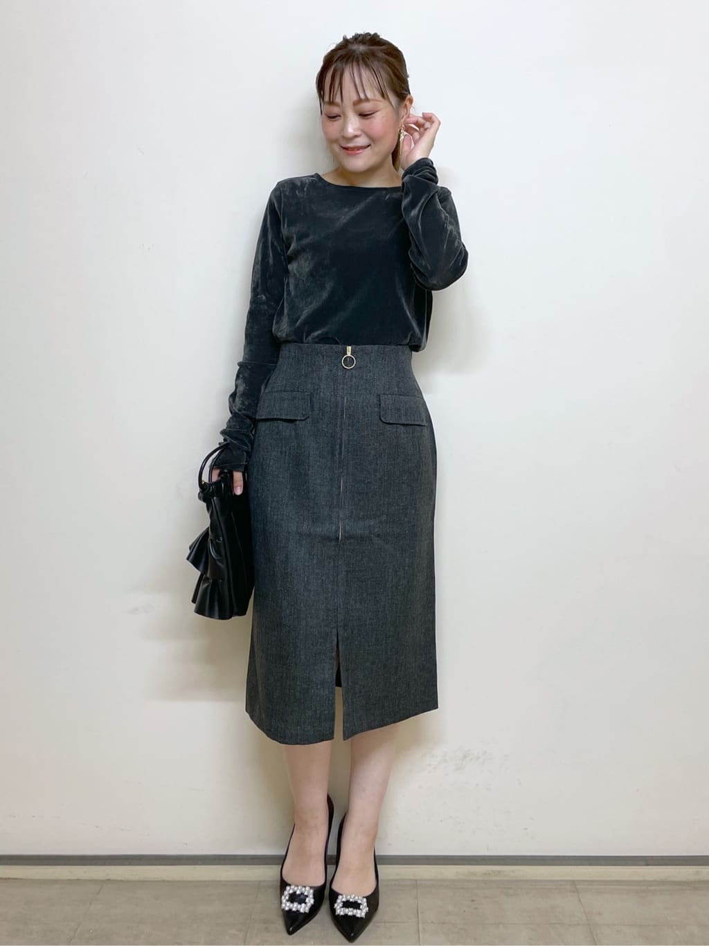 indexのパール調ビジューパンプスを使ったコーディネートを紹介します。｜Rakuten Fashion(楽天ファッション／旧楽天ブランドアベニュー)4677014