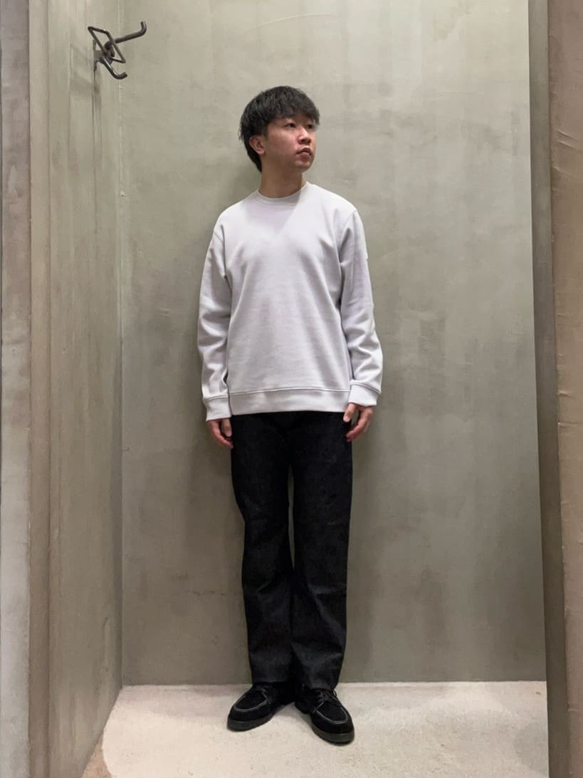 TAKEO KIKUCHIの【尾州織】クルーネック カットソーを使ったコーディネートを紹介します。｜Rakuten Fashion(楽天ファッション／旧楽天ブランドアベニュー)4687251