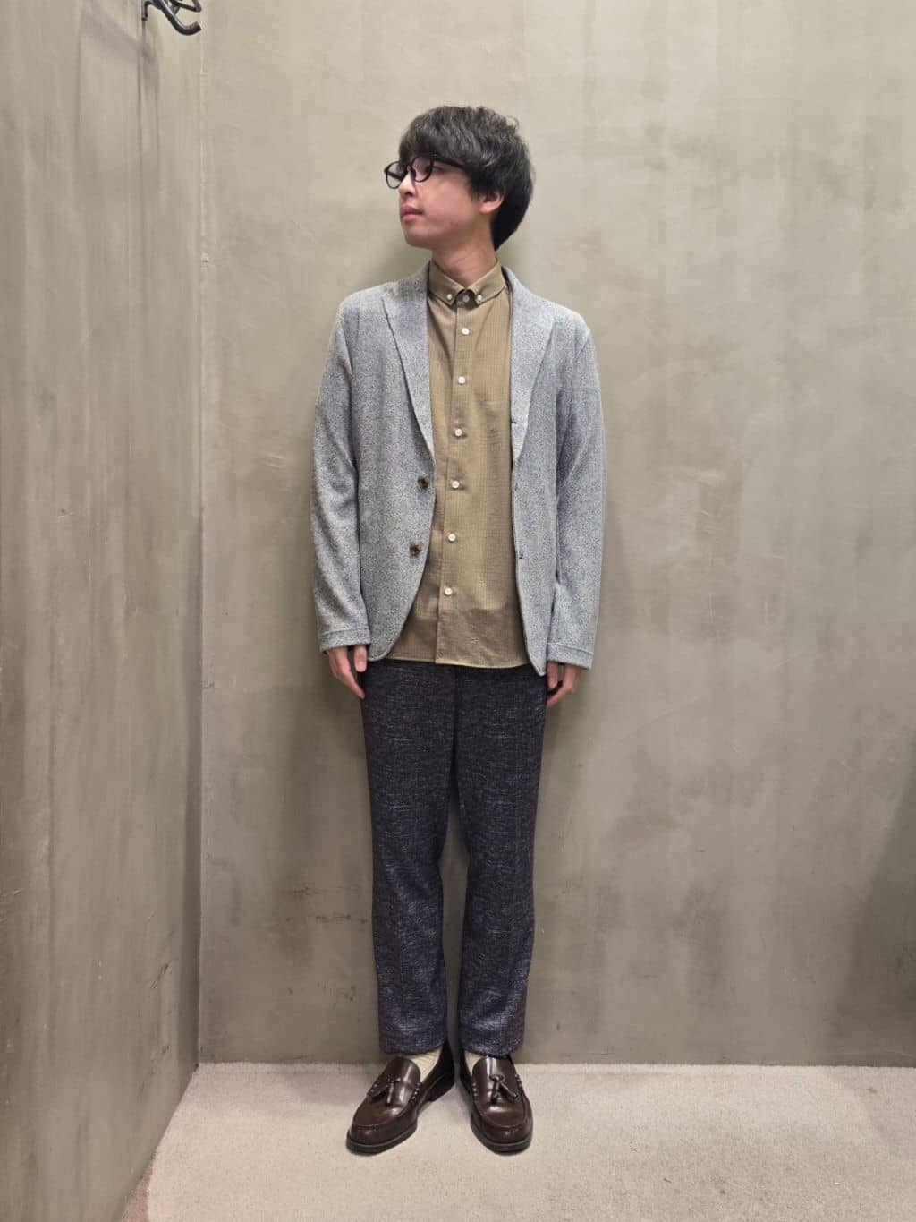 TAKEO KIKUCHIのアムンゼン シャドーチェック シャツを使ったコーディネートを紹介します。｜Rakuten Fashion(楽天ファッション／旧楽天ブランドアベニュー)4703376