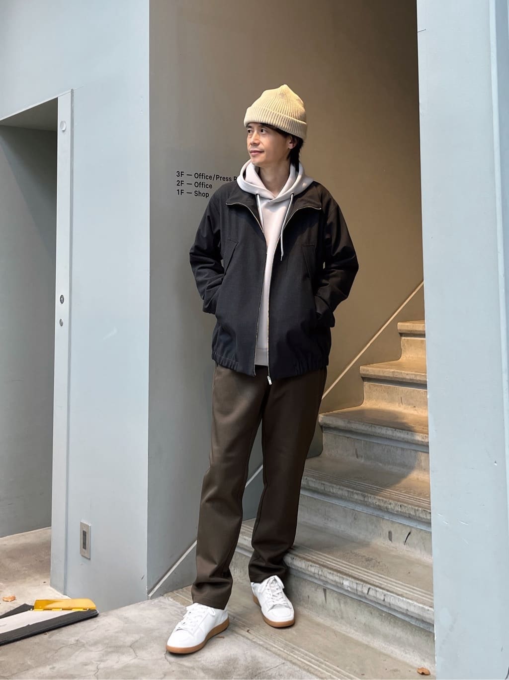 TAKEO KIKUCHIの千鳥格子 ジップアップ ブルゾンを使ったコーディネートを紹介します。｜Rakuten Fashion(楽天ファッション／旧楽天ブランドアベニュー)4703633