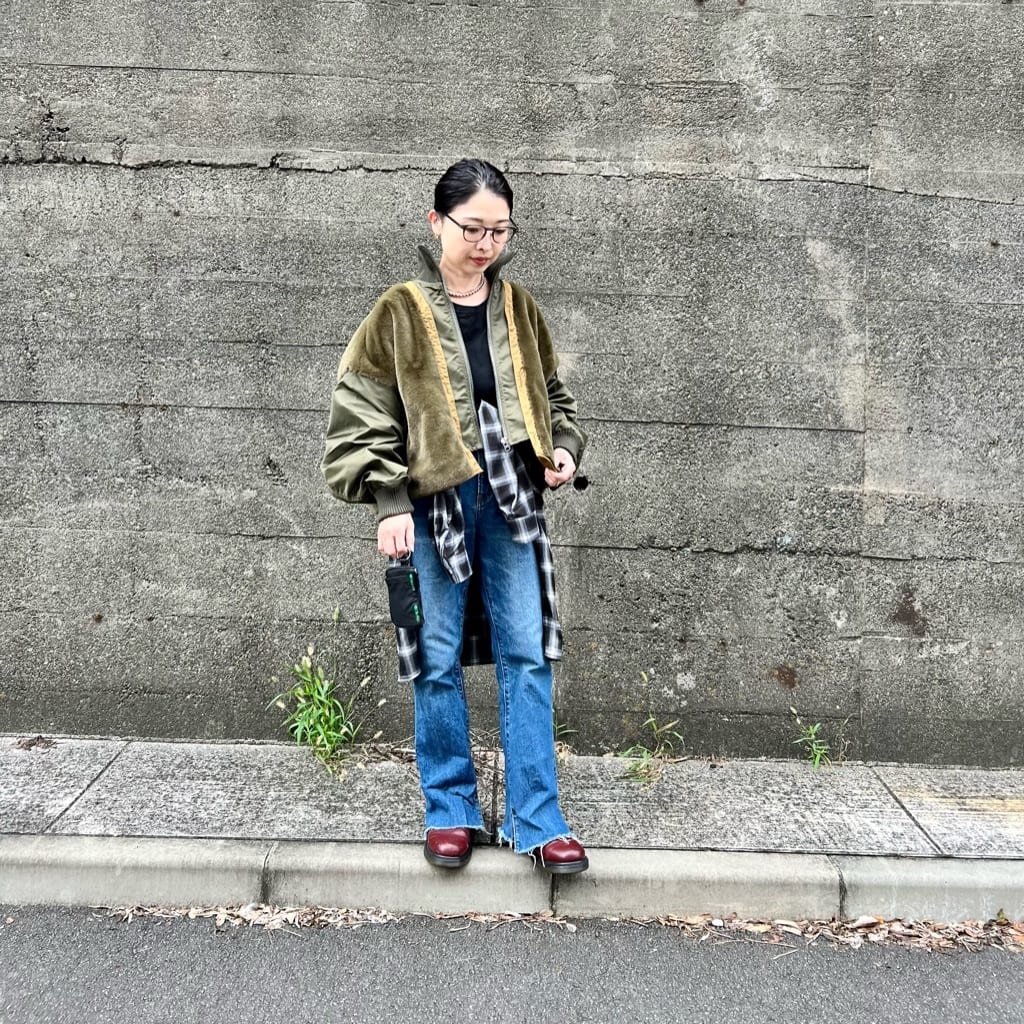 CIAOPANIC TYPYの【etsinta/エシンタ】ファー切替ショートスタンド 