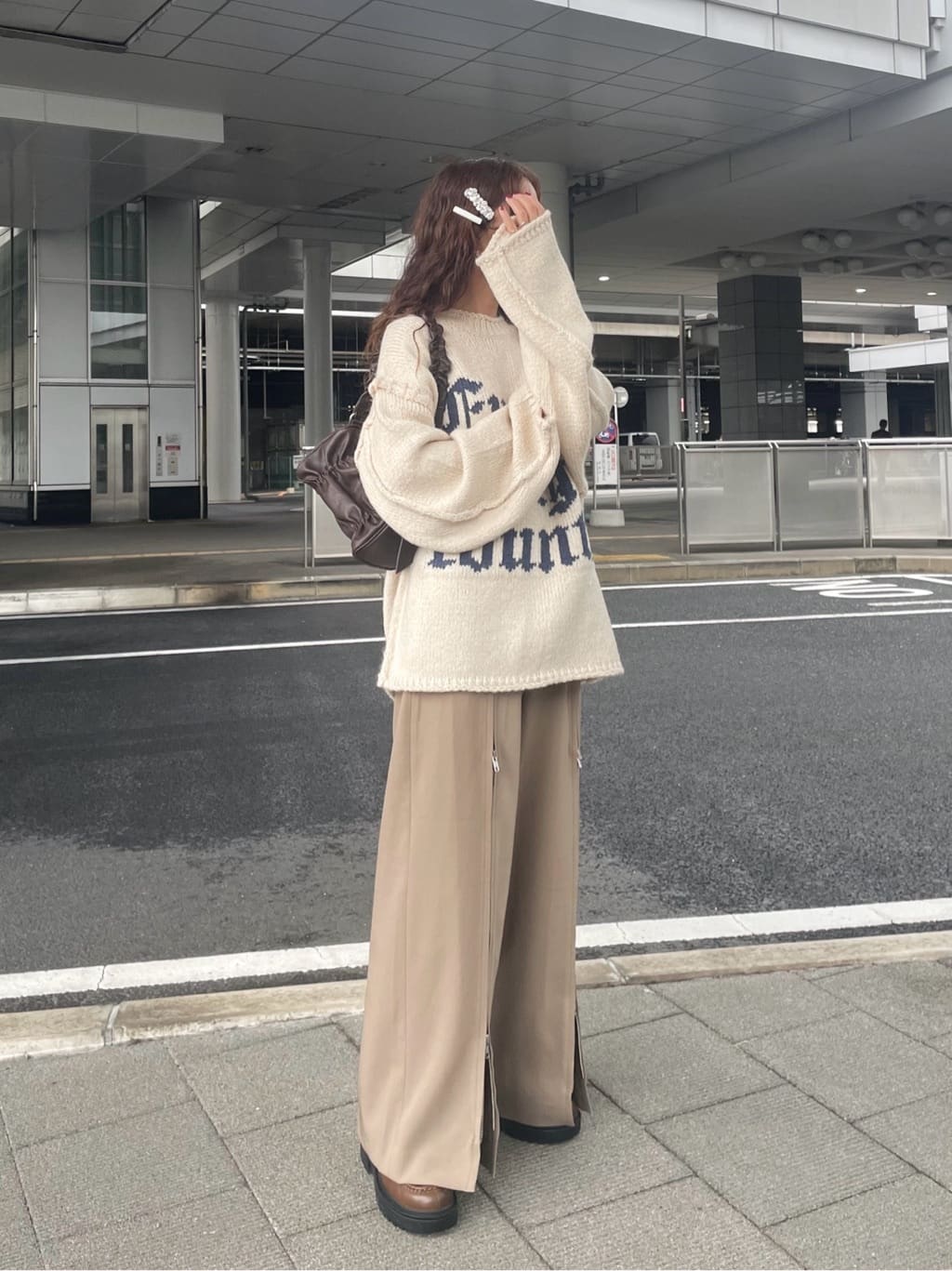 moussyのKNITTED WORDS セーターを使ったコーディネート | Rakuten 