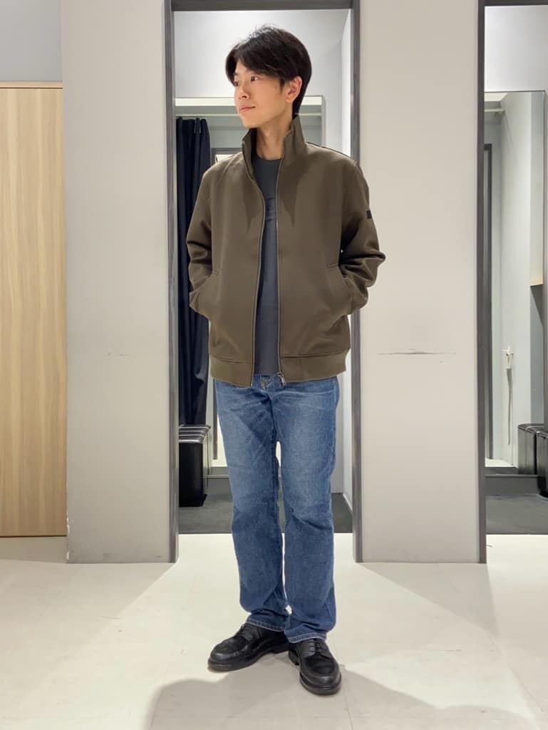 TAKEO KIKUCHIのカリグラフィーロゴ長袖ポンチTシャツを使ったコーディネートを紹介します。｜Rakuten Fashion(楽天ファッション／旧楽天ブランドアベニュー)4708912