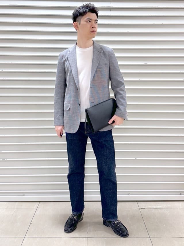 TAKEO KIKUCHIの【ベーシック】レザー クラッチバッグを使ったコーディネートを紹介します。｜Rakuten Fashion(楽天ファッション／旧楽天ブランドアベニュー)4711168