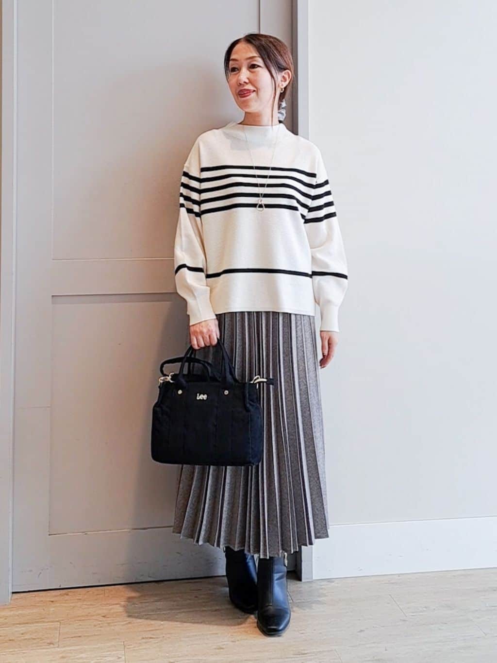 groveの【雑誌掲載】毛玉軽減ボトルネックプルオーバーを使ったコーディネートを紹介します。｜Rakuten Fashion(楽天ファッション／旧楽天ブランドアベニュー)4714713