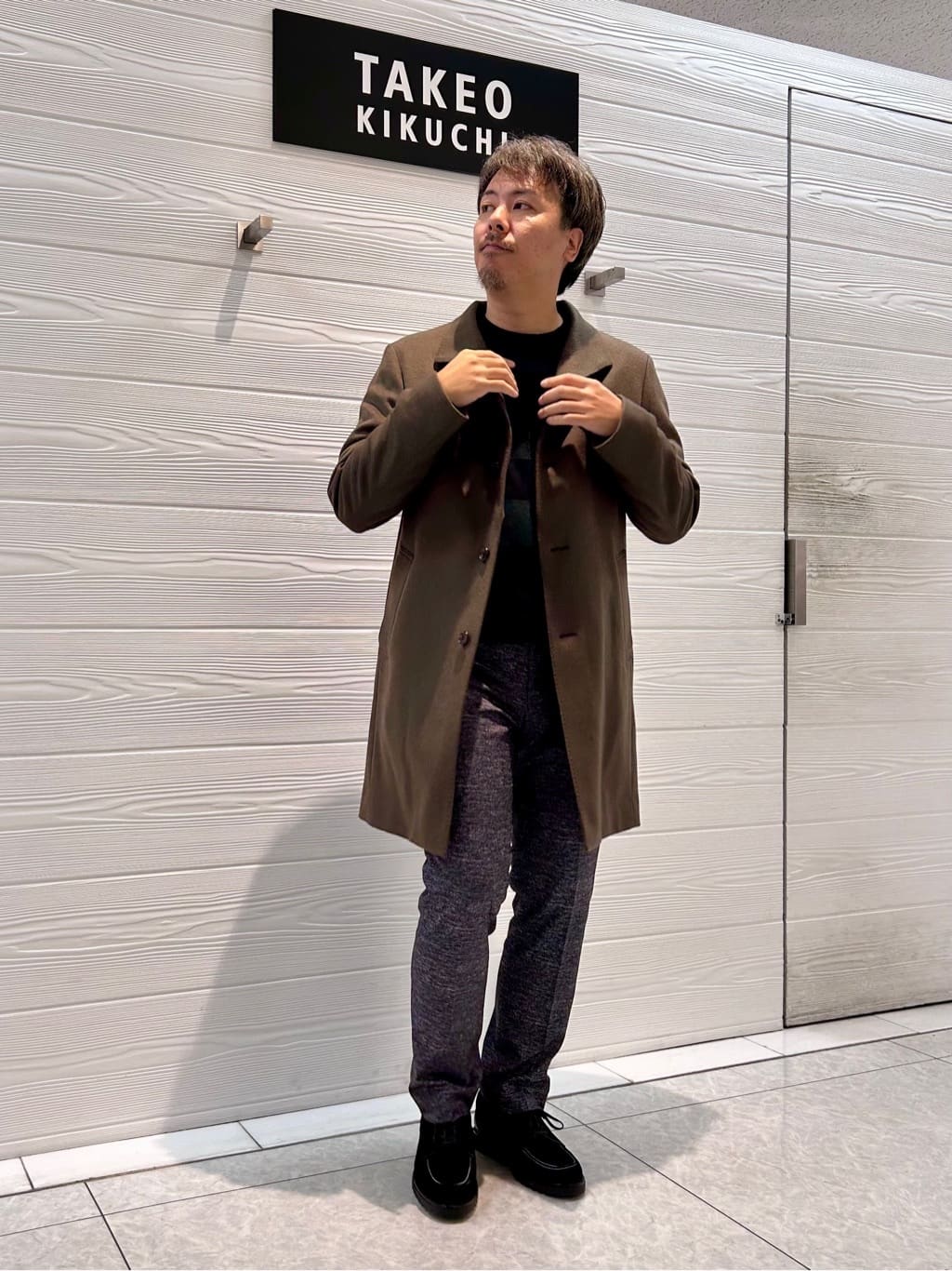 TAKEO KIKUCHIのチェック柄 プルオーバー ニットを使ったコーディネートを紹介します。｜Rakuten Fashion(楽天ファッション／旧楽天ブランドアベニュー)4715842