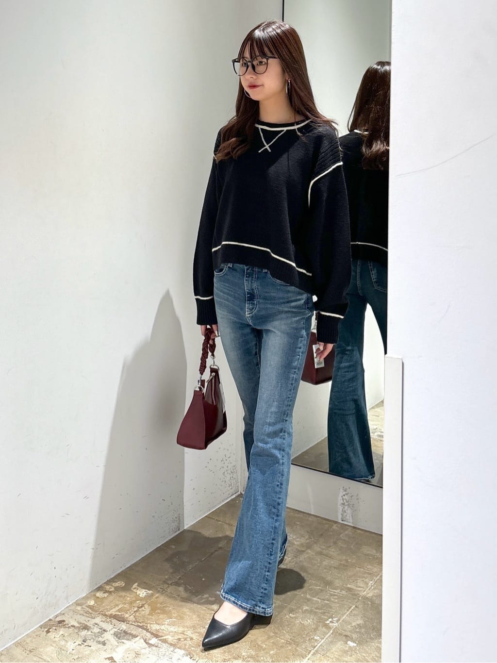 AZUL by moussyのAZUL DENIM フレアデニムを使った