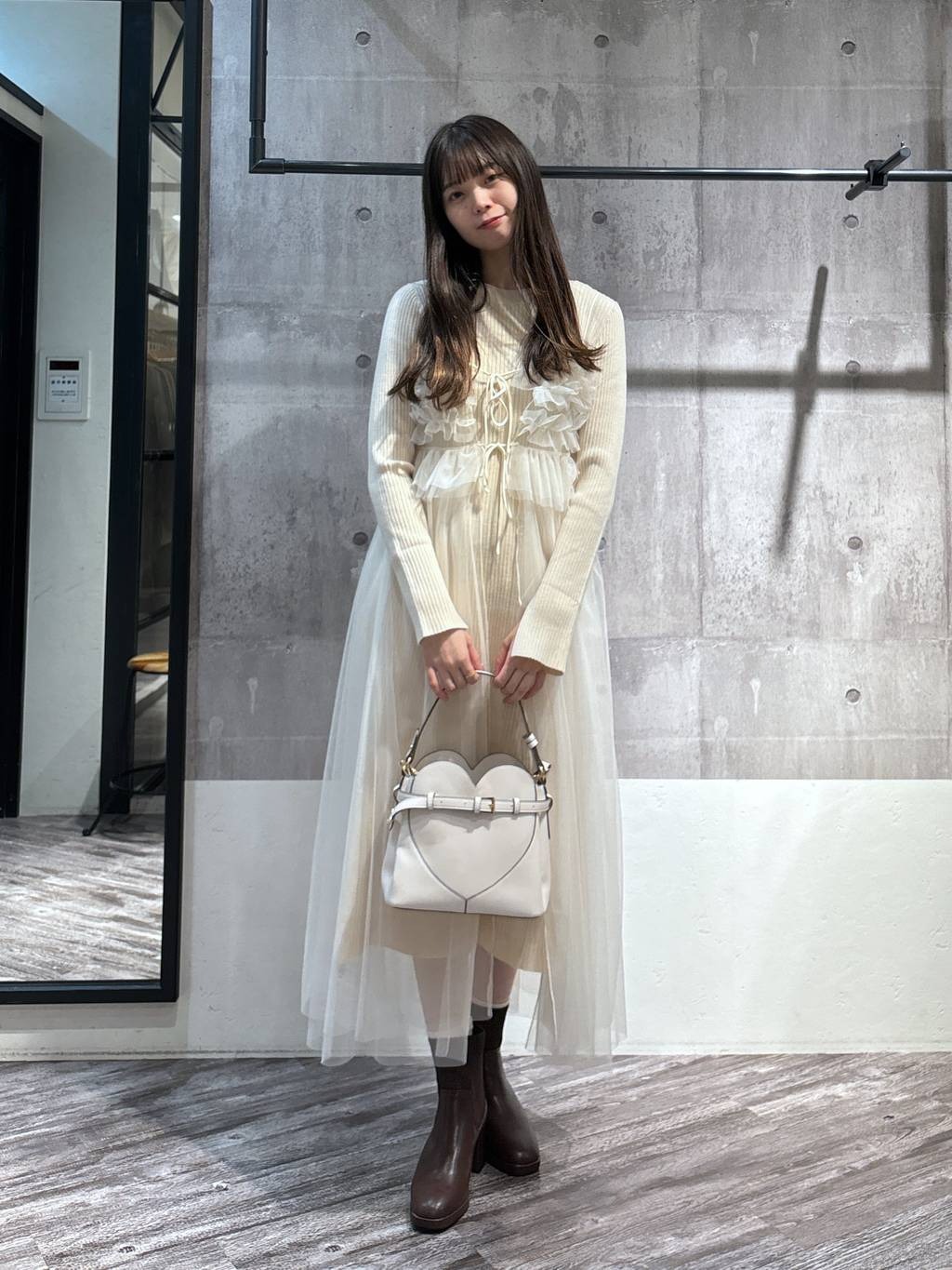mysty womanの【上西星来さん着用アイテム】ニットストームショートブーツを使ったコーディネートを紹介します。｜Rakuten Fashion(楽天ファッション／旧楽天ブランドアベニュー)4722679