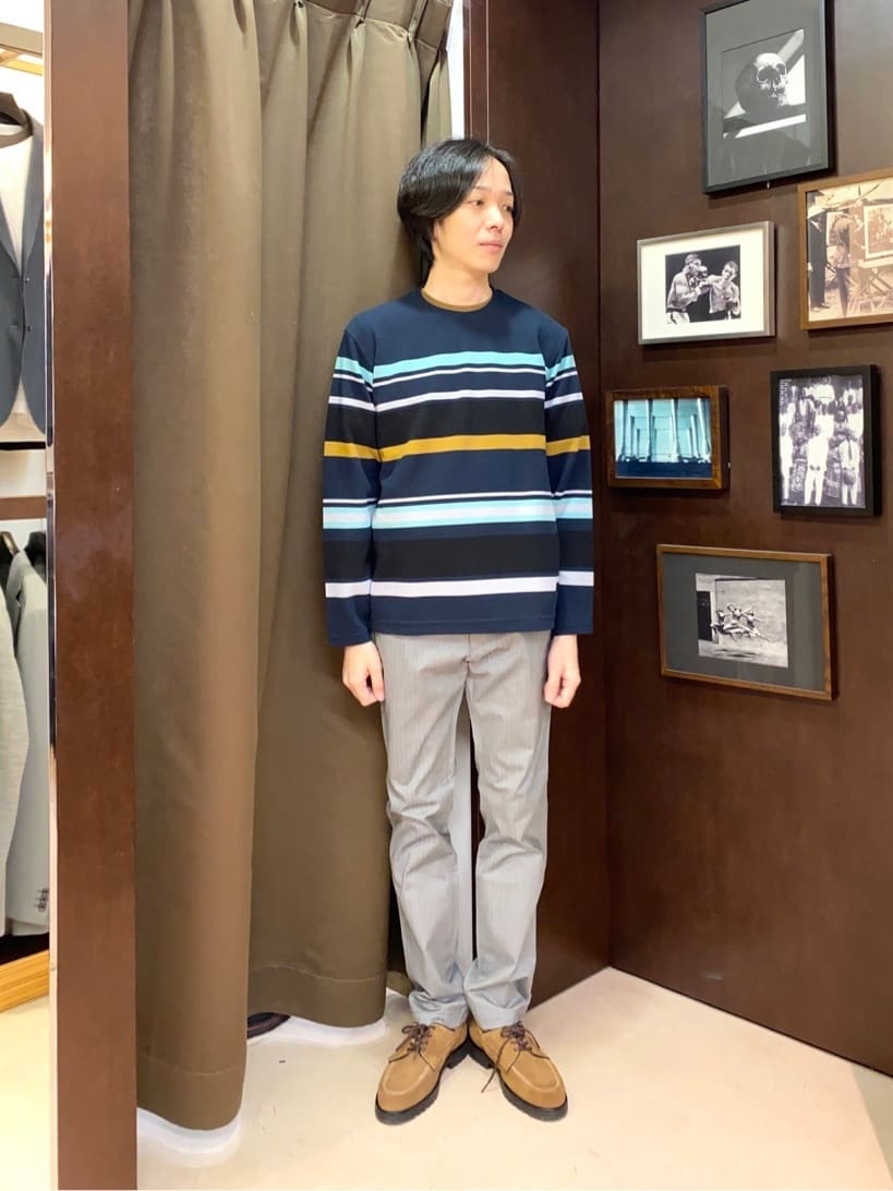 TAKEO KIKUCHIの【全7サイズ*8色展開!】トップマルチヘリンボン パンツを使ったコーディネートを紹介します。｜Rakuten Fashion(楽天ファッション／旧楽天ブランドアベニュー)4722943