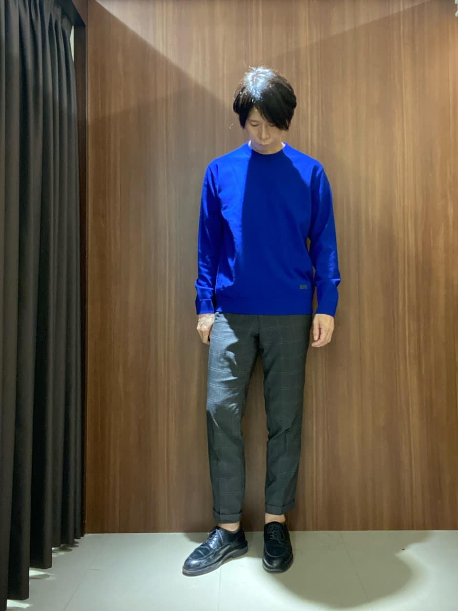 TAKEO KIKUCHIの【アンチピリング】クルーネック ニットを使ったコーディネートを紹介します。｜Rakuten Fashion(楽天ファッション／旧楽天ブランドアベニュー)4726643