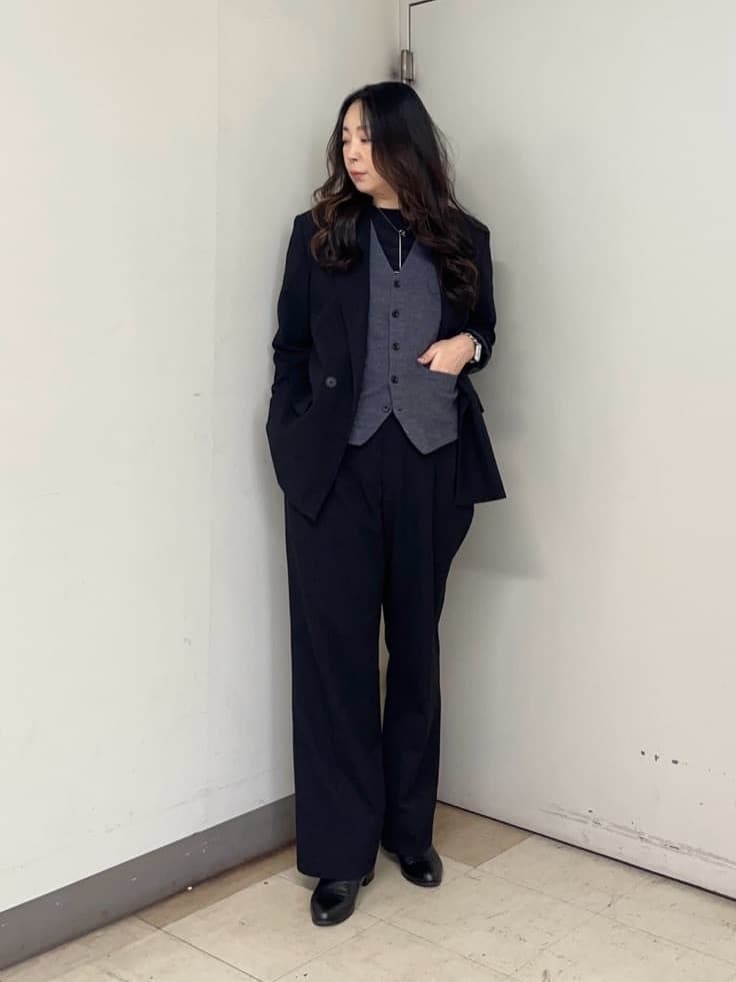 TAKEO KIKUCHIの【アンチピリング】ニット ジレを使ったコーディネートを紹介します。｜Rakuten Fashion(楽天ファッション／旧楽天ブランドアベニュー)4727177