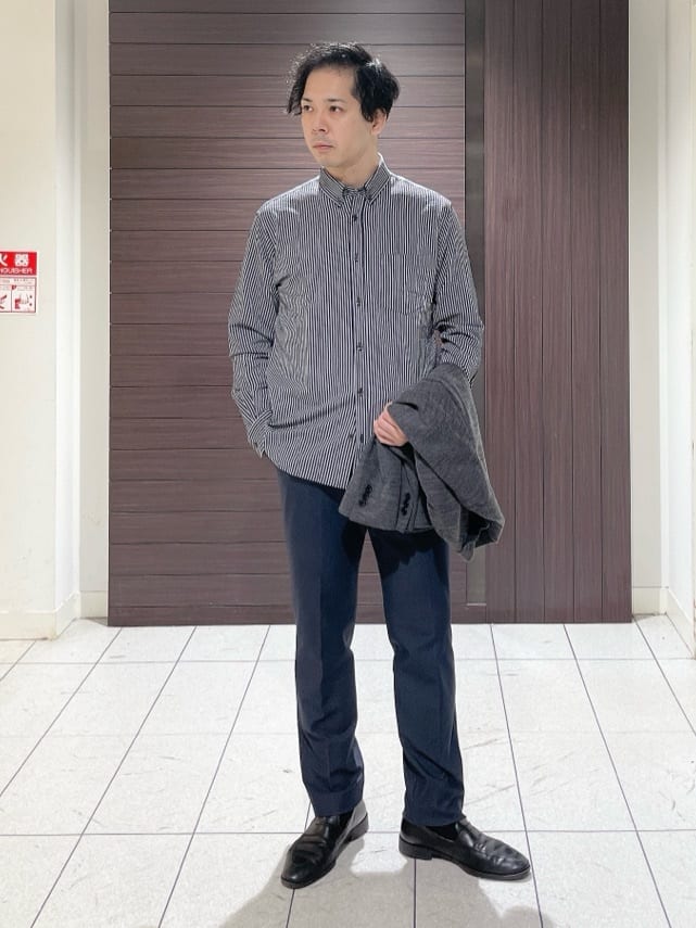 TAKEO KIKUCHIの【抗菌防臭/シーズンレス】シアサッカー ジャージシャツを使ったコーディネートを紹介します。｜Rakuten Fashion(楽天ファッション／旧楽天ブランドアベニュー)4729228