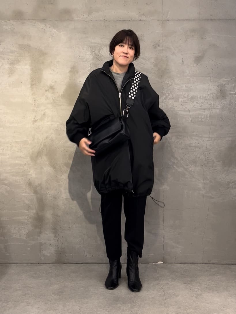 BEARDSLEY 中綿BIGポンチョコート ブラック ¥35200