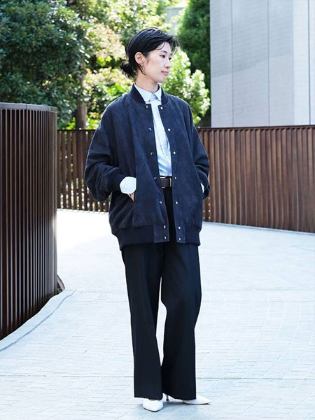 BRILLのシープレザーブルゾンを使ったコーディネートを紹介します。｜Rakuten Fashion(楽天ファッション／旧楽天ブランドアベニュー)4730013