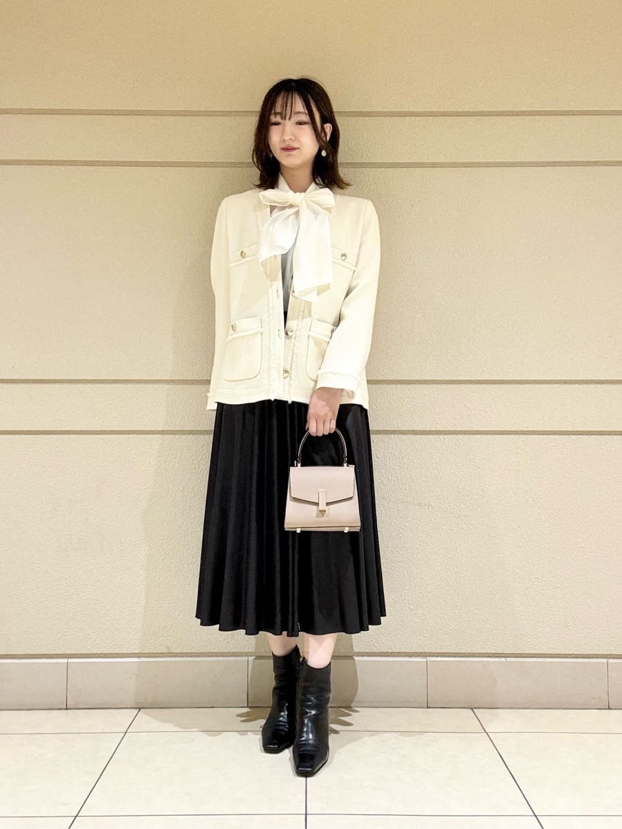 ANAYI | 【セットアップ対応商品】ウールプリペラVネックロング