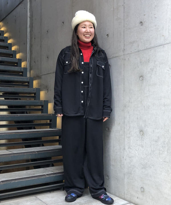 BEAMS OUTLETのBEAMS BOY / ナバルボーダー ビッグ ボートネック カットソーを使ったコーディネートを紹介します。｜Rakuten Fashion(楽天ファッション／旧楽天ブランドアベニュー)4731180
