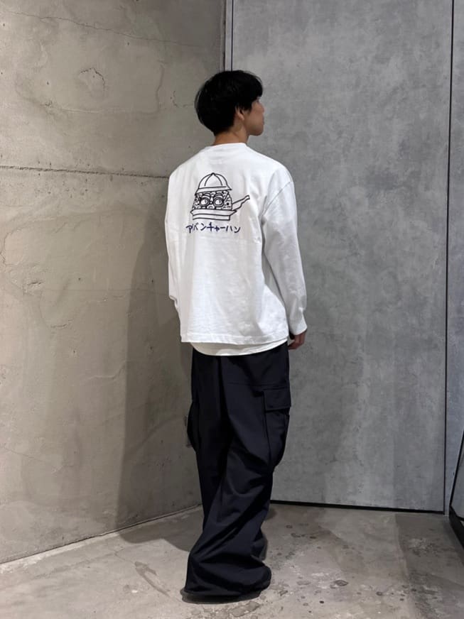 tk.TAKEO KIKUCHIのKen Kagami*tk.TAKEO KIKUCHI アドベンチャー飯ロングリーブTシャツを使ったコーディネートを紹介します。｜Rakuten Fashion(楽天ファッション／旧楽天ブランドアベニュー)4732461