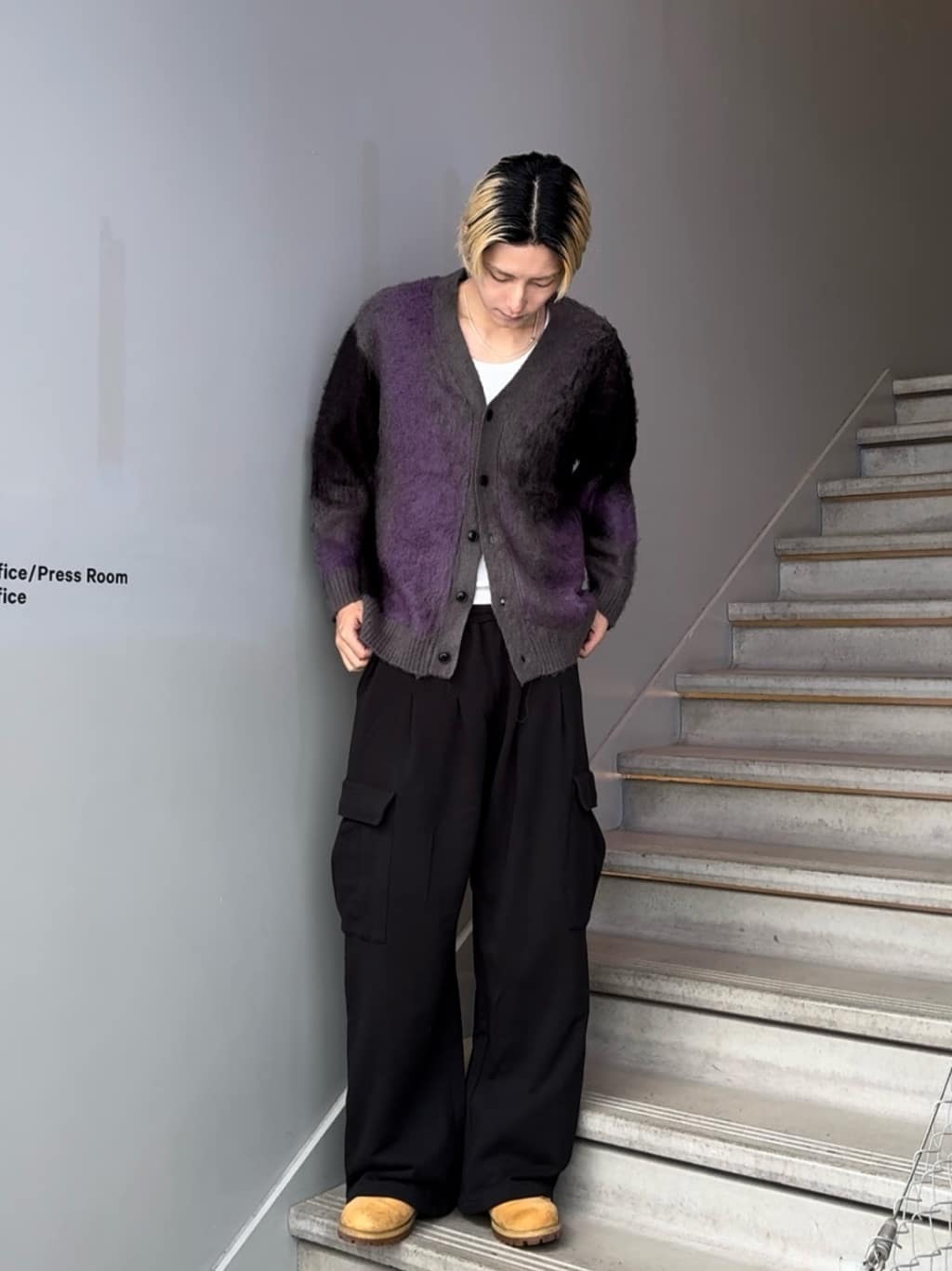 tk.TAKEO KIKUCHIの【全10色】シャギーカーディガンを使ったコーディネートを紹介します。｜Rakuten Fashion(楽天ファッション／旧楽天ブランドアベニュー)4733167