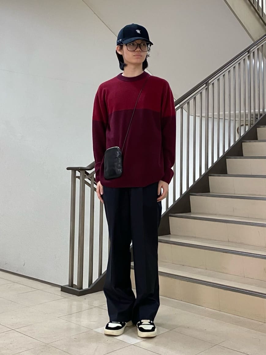 TAKEO KIKUCHIの【洗えるカシミヤ】微塵ボーダー カシミヤニットを使ったコーディネートを紹介します。｜Rakuten Fashion(楽天ファッション／旧楽天ブランドアベニュー)4733687