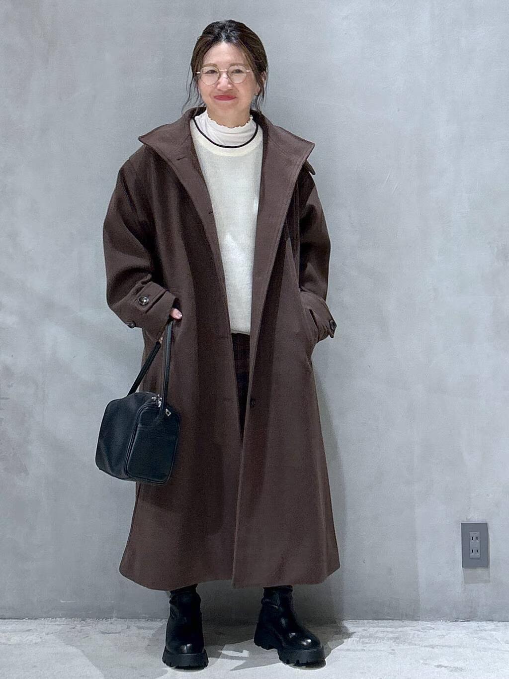 LAKOLEのウーリーテックスタンドコートを使ったコーディネートを紹介します。｜Rakuten Fashion(楽天ファッション／旧楽天ブランドアベニュー)4736314