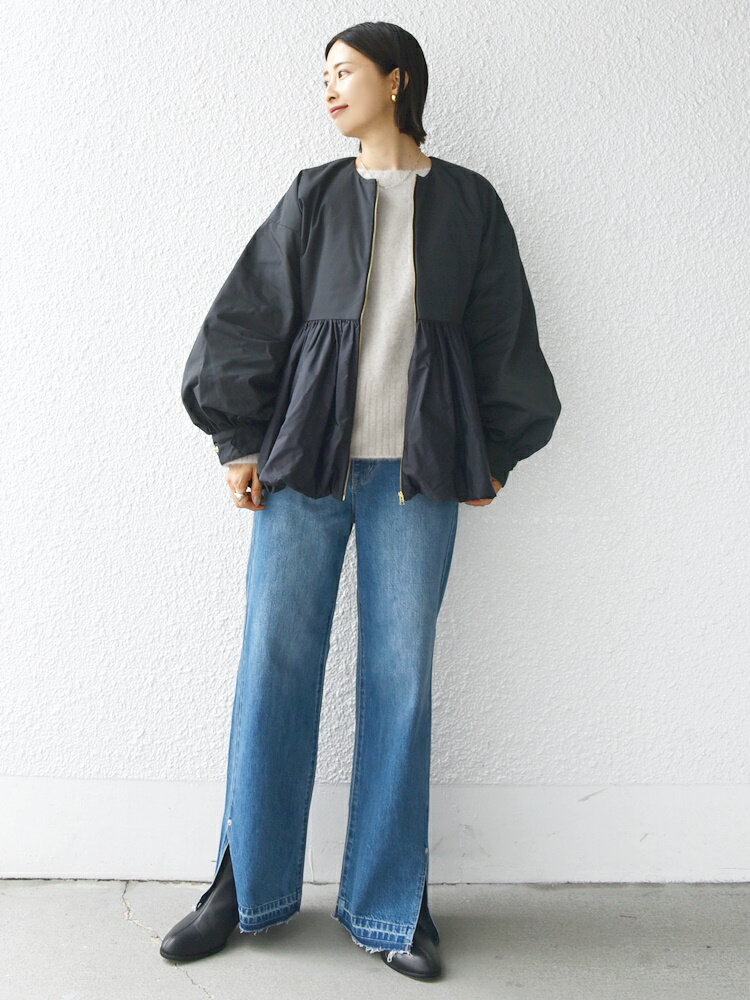 SHIPS | ペプラム バルーン 中綿 ブルゾン | Rakuten Fashion(楽天
