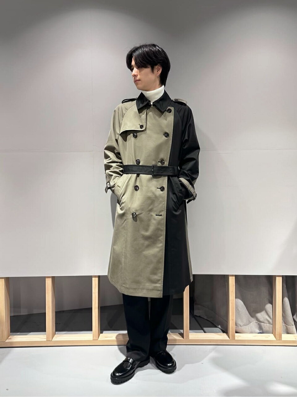 LOVELESSのスーパークリースベルテッドスラックスを使ったコーディネートを紹介します。｜Rakuten Fashion(楽天ファッション／旧楽天ブランドアベニュー)4736373